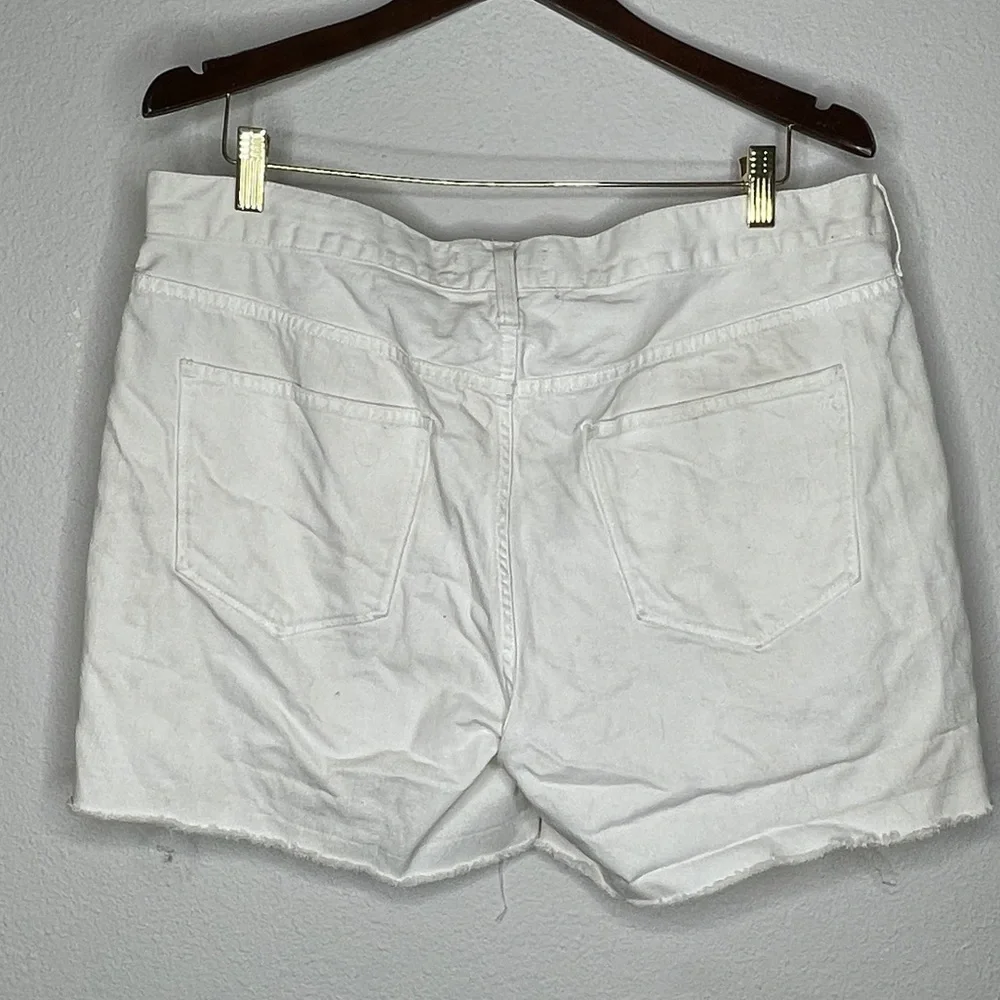 Madewell‎ Destroyed Denim Shorts White